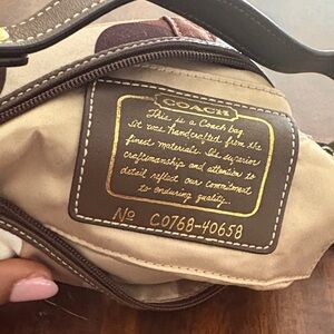 Coach Men's Toiletry Bag in Brown and Tan